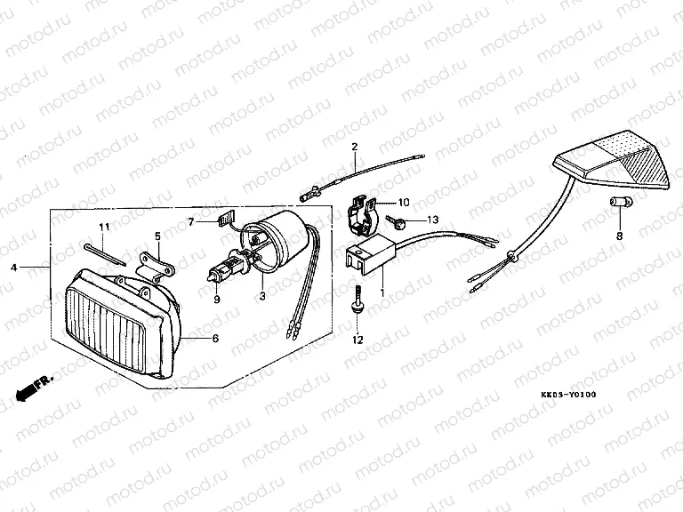FOP-1 HEADLIGHT UNIT