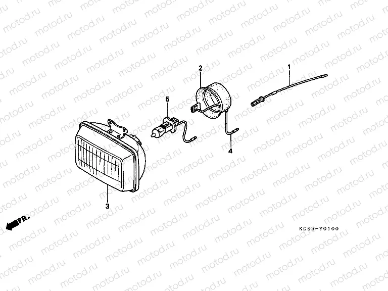 FOP-1 HEADLIGHT UNIT