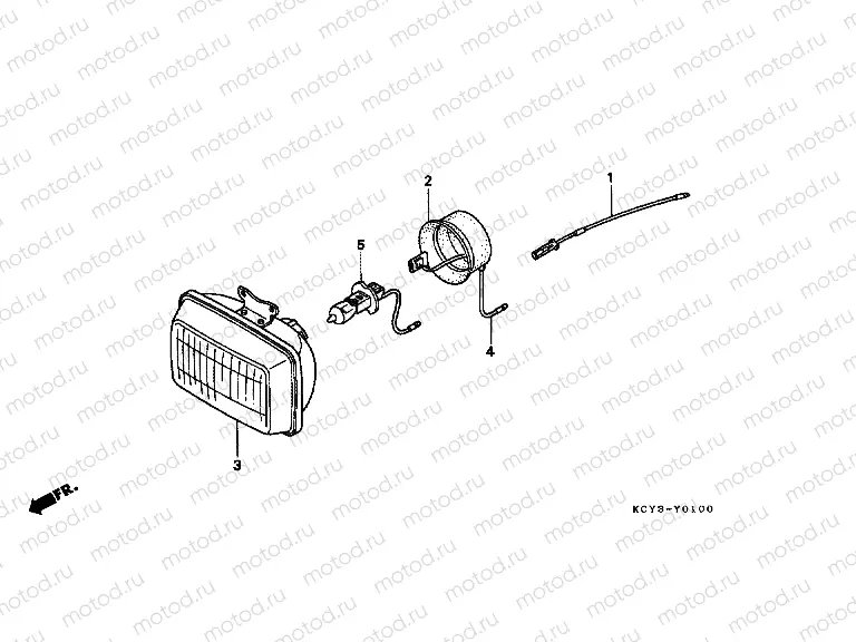 FOP-1 HEADLIGHT UNIT (CM)