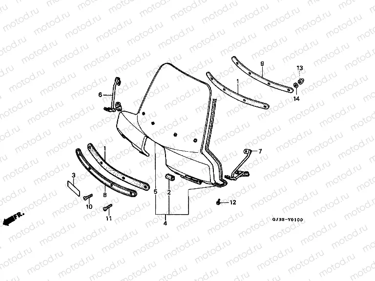 FOP-1 WINDSCREEN