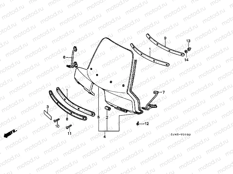 FOP-1 WINDSCREEN