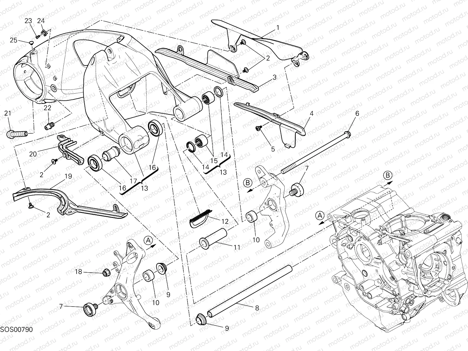 FORCELLONE POSTERIORE [MOD:M 1200R]