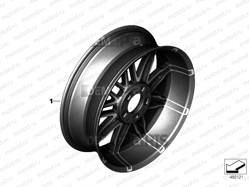 FORGED WHEEL, REAR