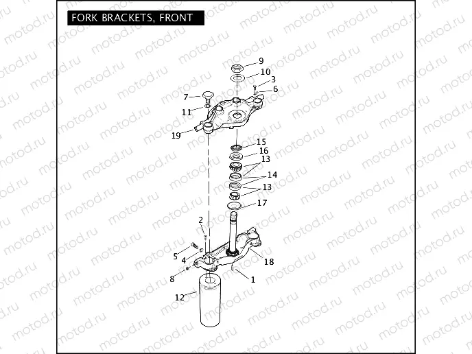 FORK BRACKETS, FRONT
