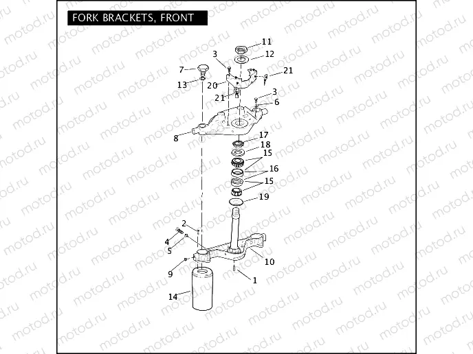 FORK BRACKETS, FRONT