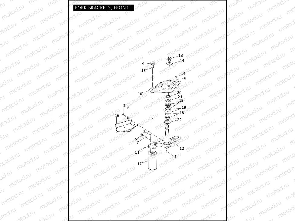 FORK BRACKETS, FRONT