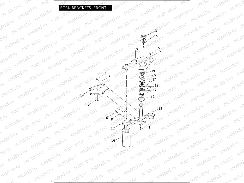 FORK BRACKETS, FRONT