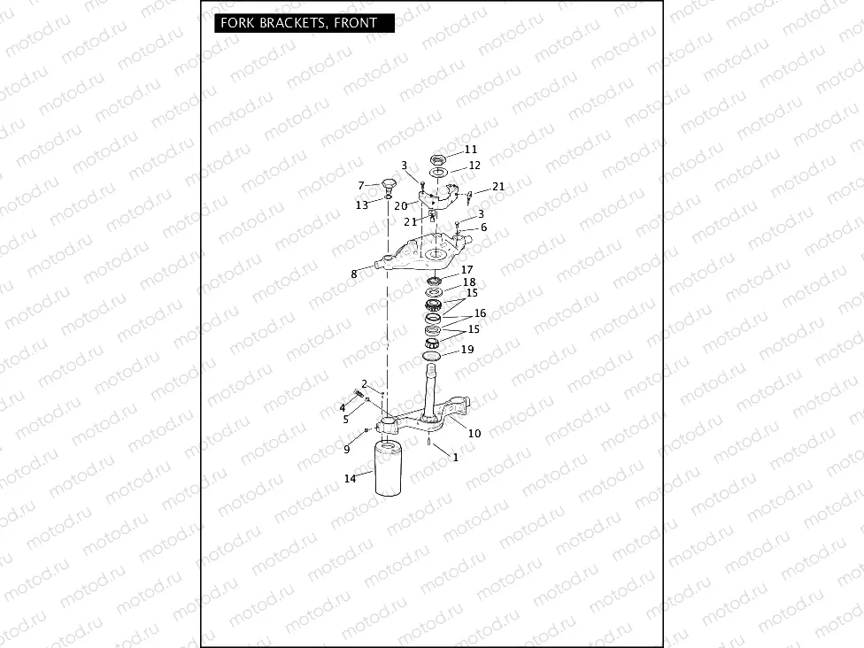 FORK BRACKETS, FRONT