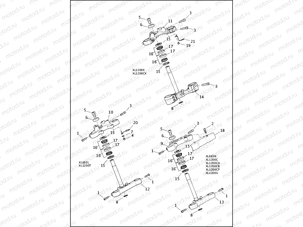 FORK BRACKETS, FRONT