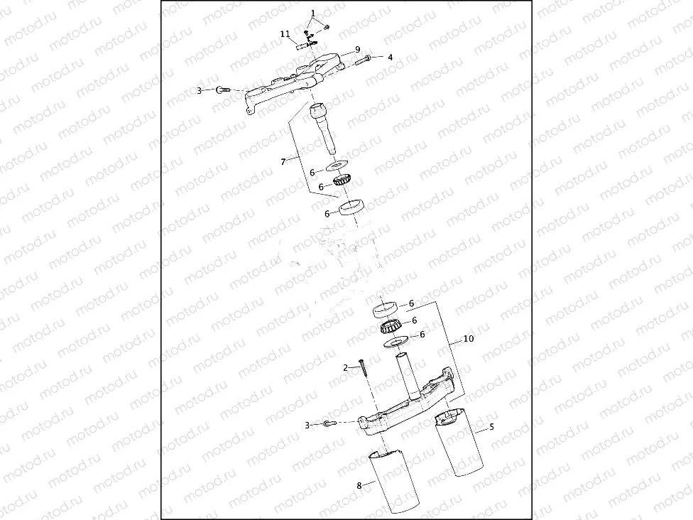 FORK BRACKETS, FRONT