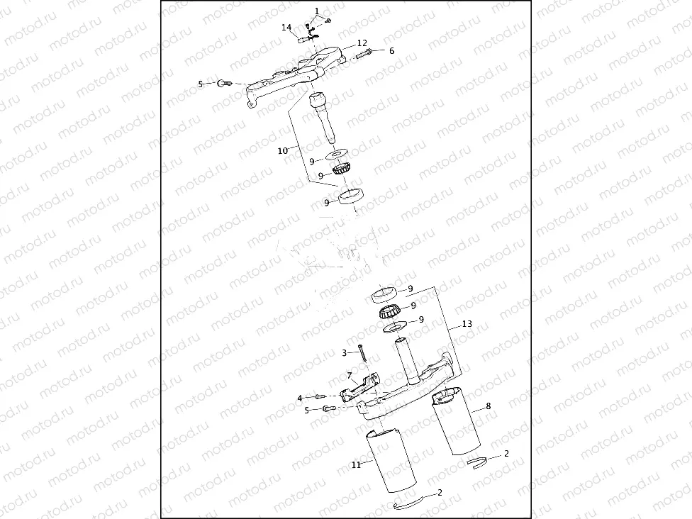 FORK BRACKETS, FRONT