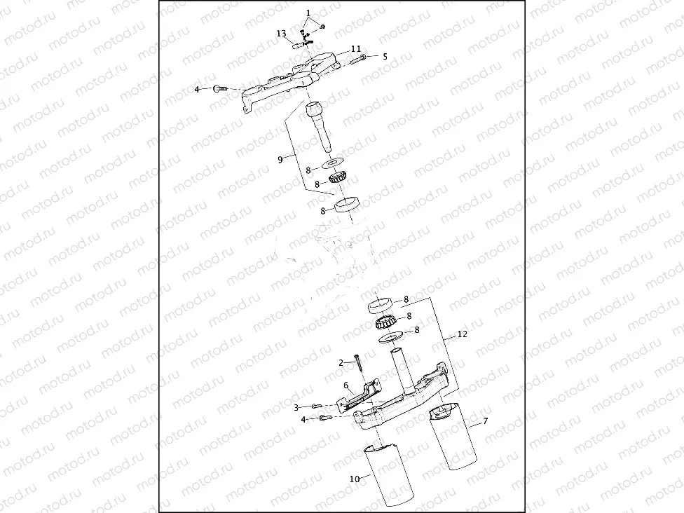 FORK BRACKETS, FRONT