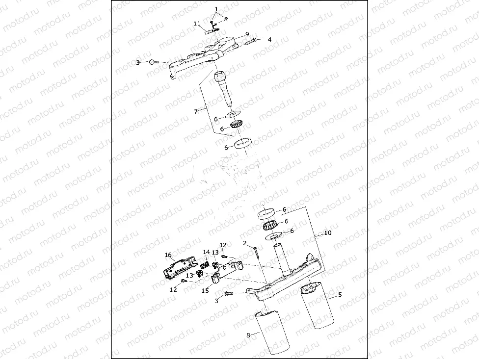 FORK BRACKETS, FRONT