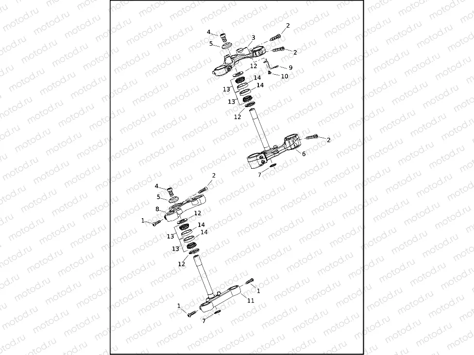 FORK BRACKETS, FRONT