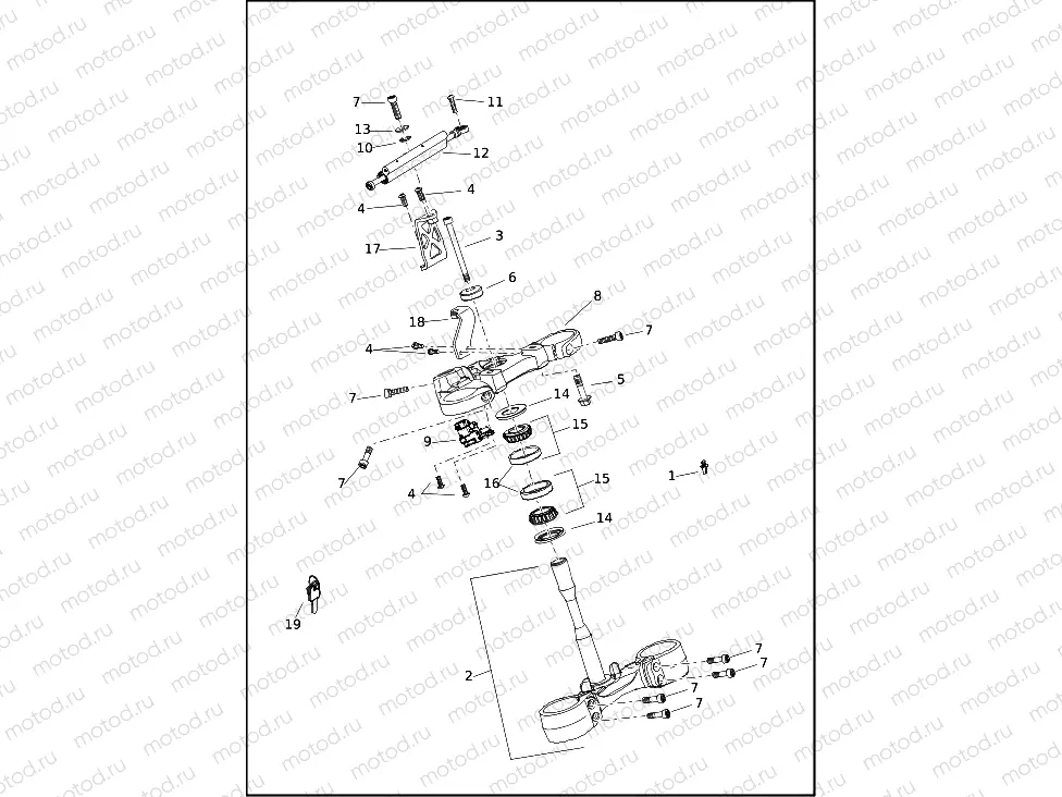 FORK BRACKETS, FRONT