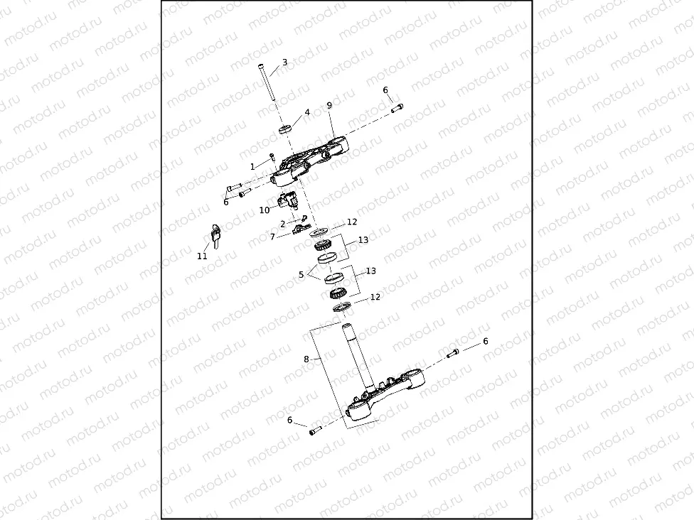 FORK BRACKETS, FRONT