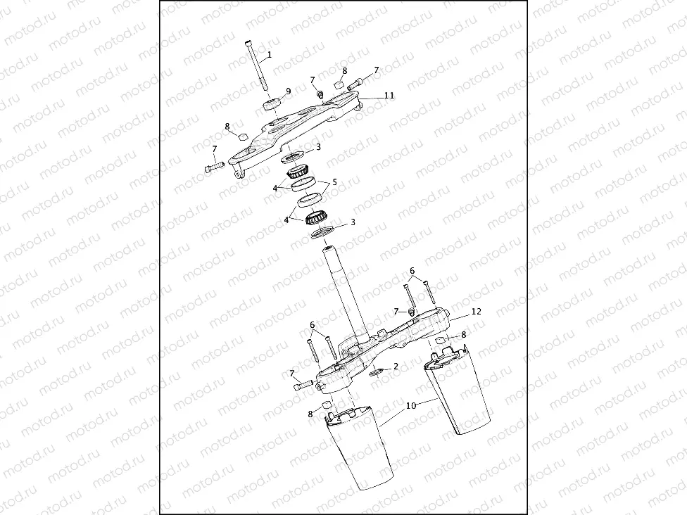 FORK BRACKETS, FRONT - FLFBS