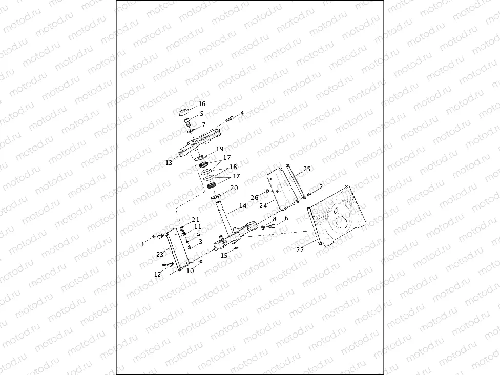 FORK BRACKETS, FRONT - FLS, FLSTC, FLSTF, FLSTFB & FLSTN (2 OF 2)