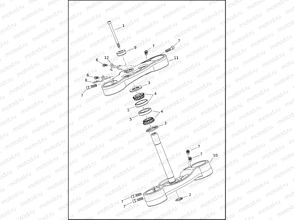 FORK BRACKETS, FRONT - FLSB