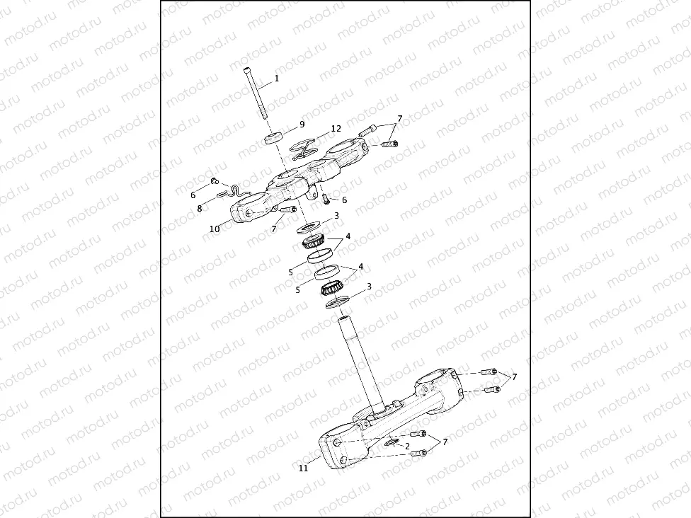 FORK BRACKETS, FRONT - FXFBS