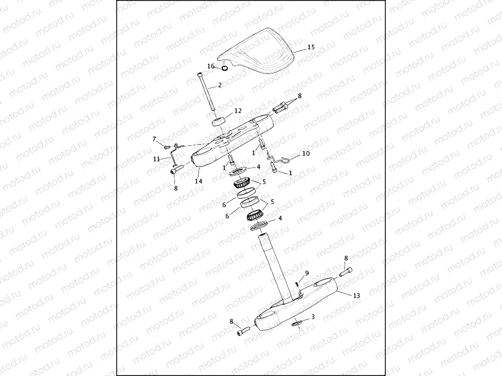 FORK BRACKETS, FRONT - FXLR