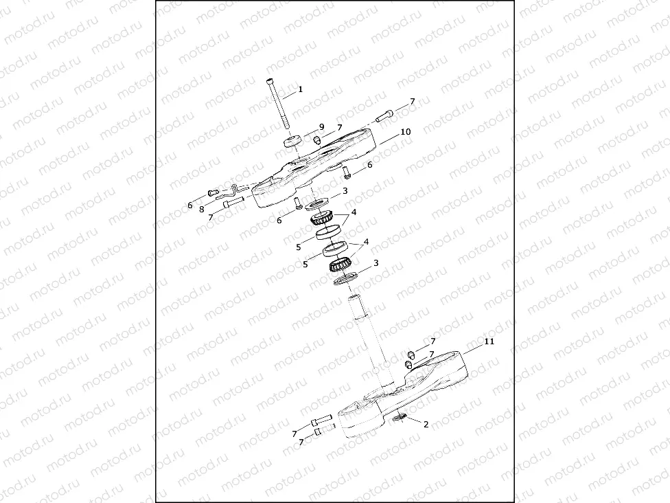 FORK BRACKETS, FRONT - FXLRS