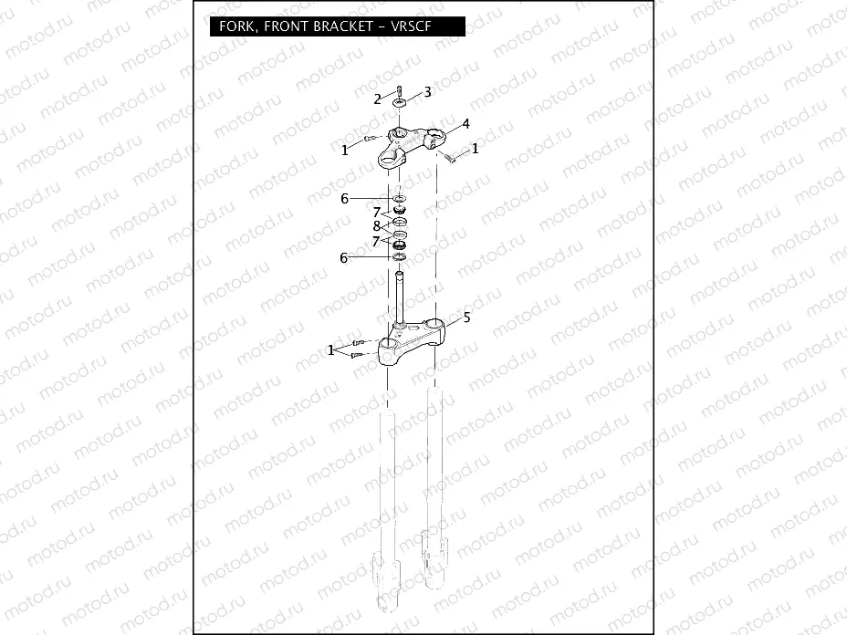FORK, FRONT BRACKET - VRSCF
