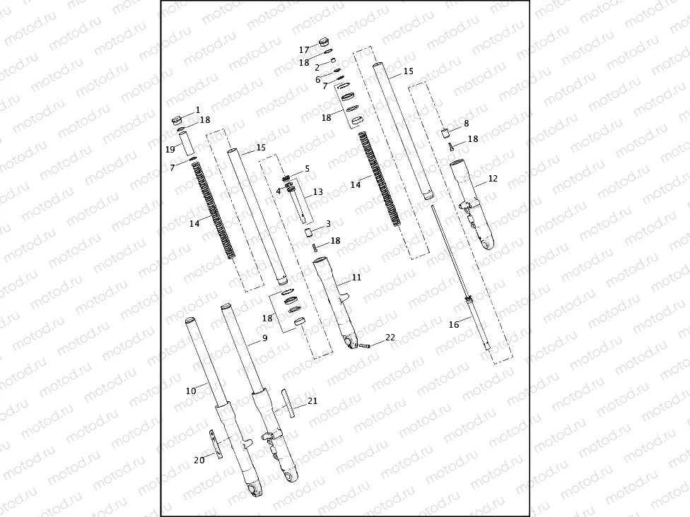 FORK, FRONT - FLD