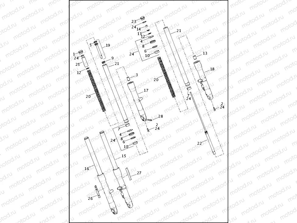 FORK, FRONT - FLD