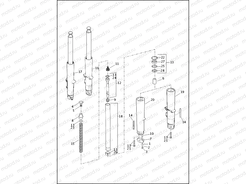 FORK, FRONT, LEFT & RIGHT