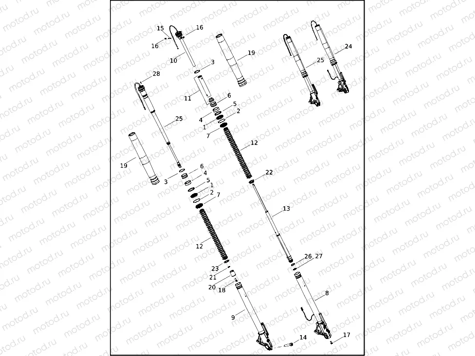 FORK, FRONT-WITH ADAPTIVE RIDE HEIGHT (ARH)