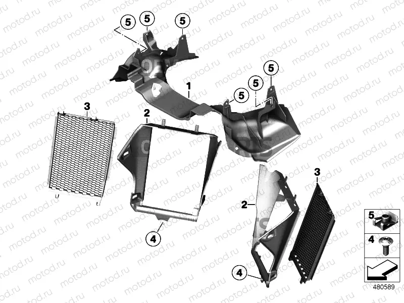 FORK PARTITION WITH AIR DUCT