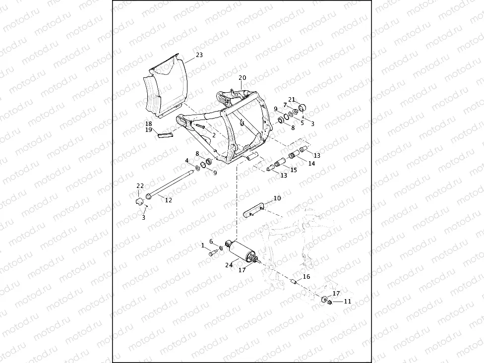 FORK, REAR AND SHOCK ABSORBERS
