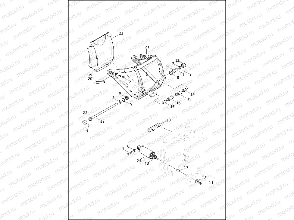 FORK, REAR AND SHOCK ABSORBERS