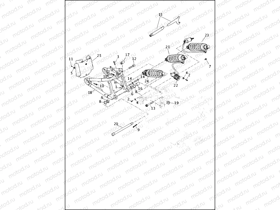 FORK, REAR AND SHOCK ABSORBERS