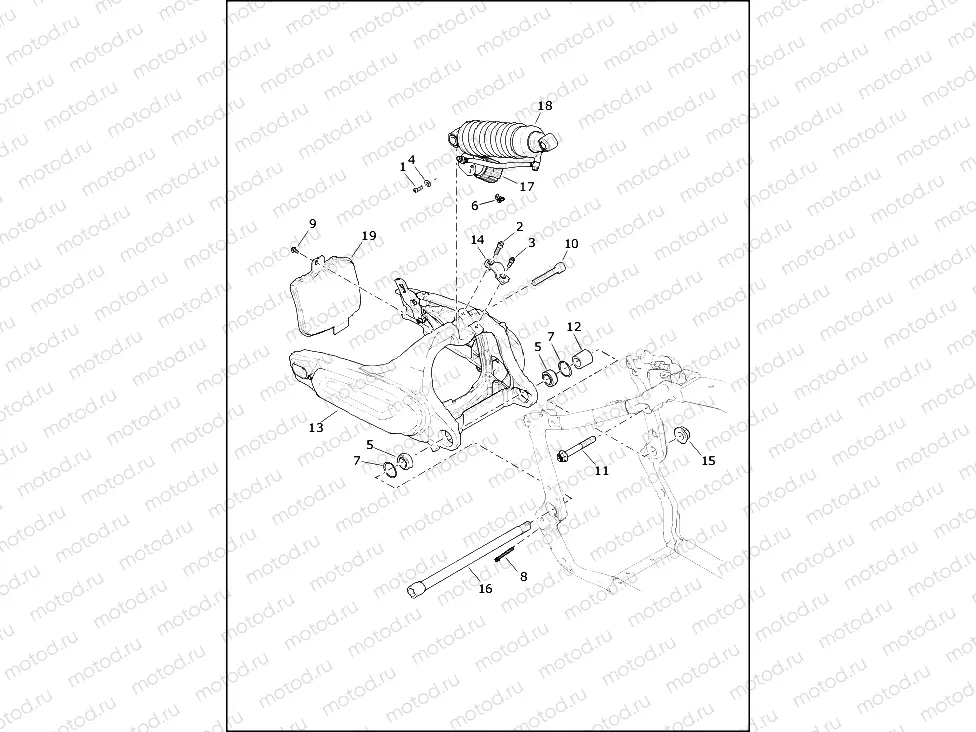 FORK, REAR AND SHOCK ABSORBERS