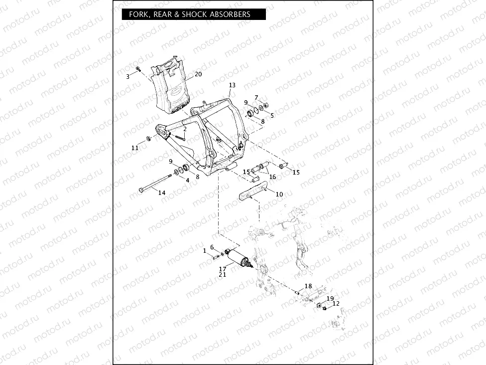 FORK, REAR & SHOCK ABSORBERS