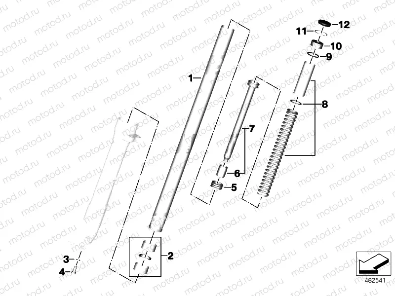 FORK TUBE / SHOCK / SPRING