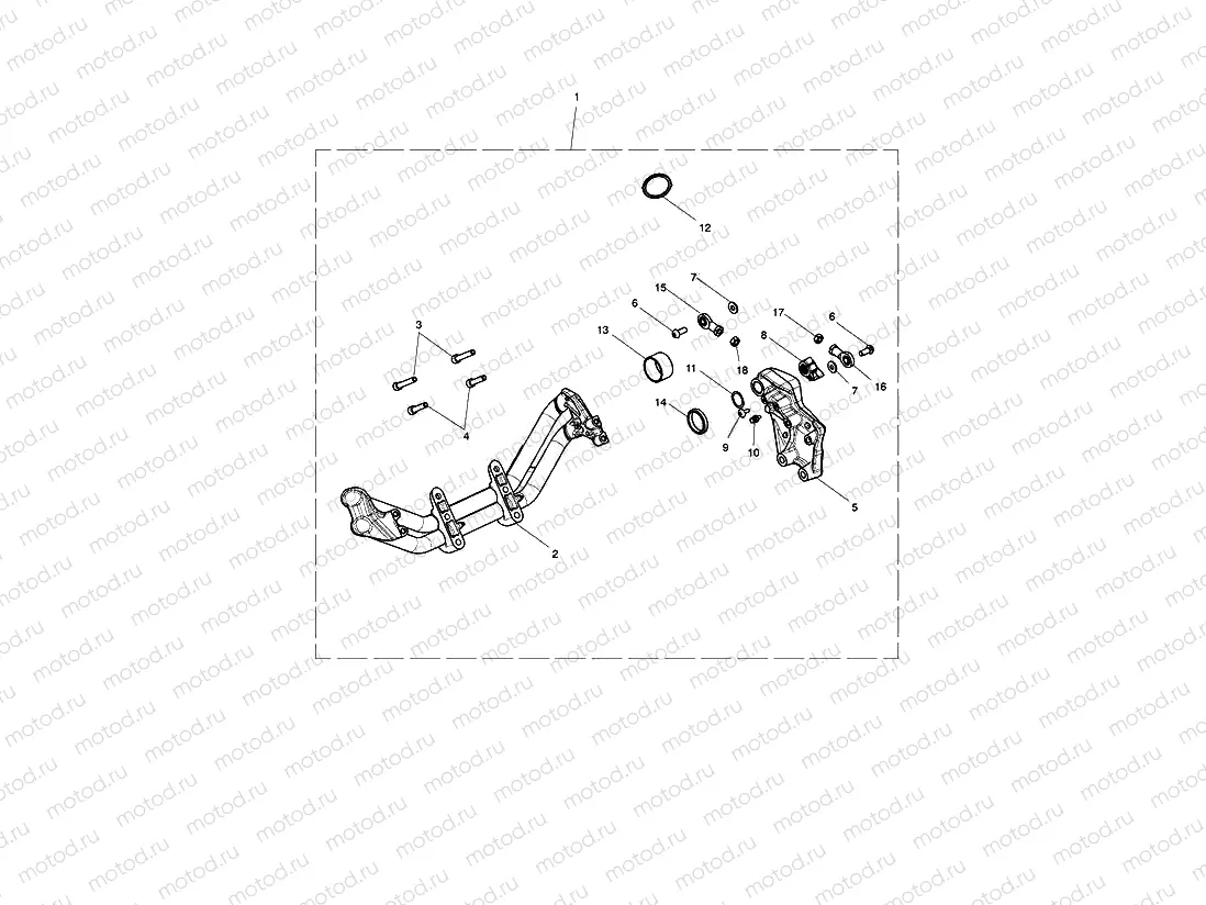 Forward Controls Mount Kit - 854156 >