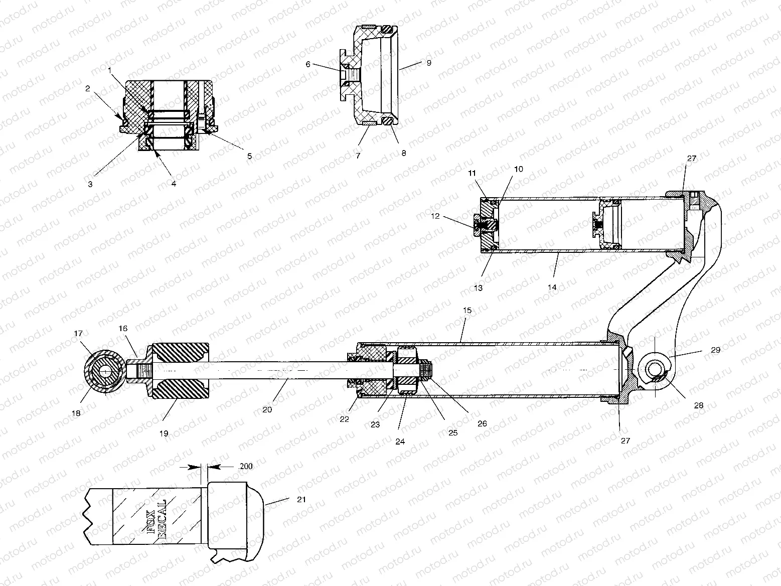 FOX SHOCK | FOX SHOCK, GAS, RESERVOIR - A00BG50AA (4954855485D002)