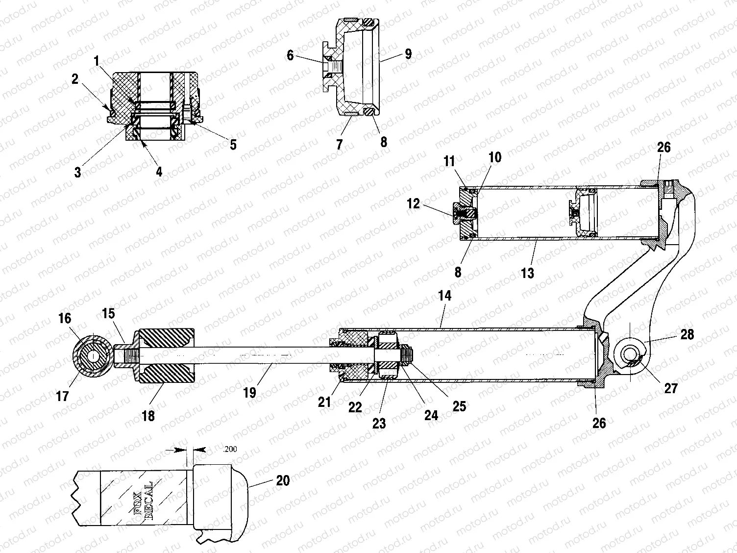 FOX SHOCK | FOX SHOCK, GAS, RESERVOIR - A03BA38CA (4982568256B04)