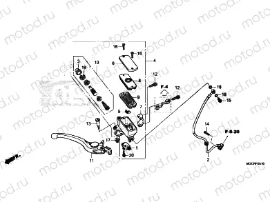 FR. BRAKE MASTER CYLINDER