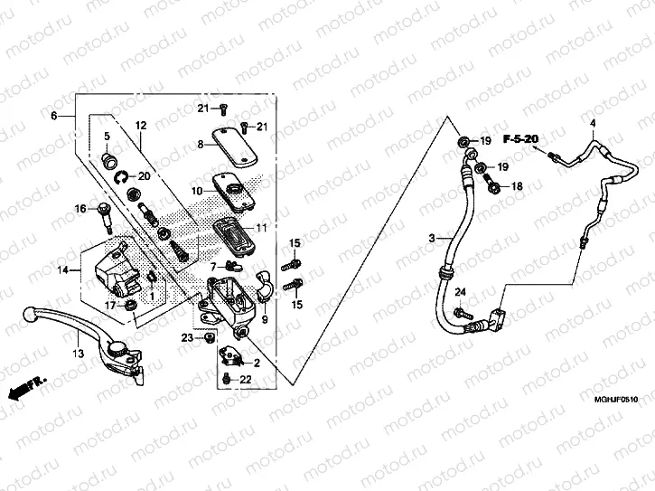 FR. BRAKE MASTER CYLINDER