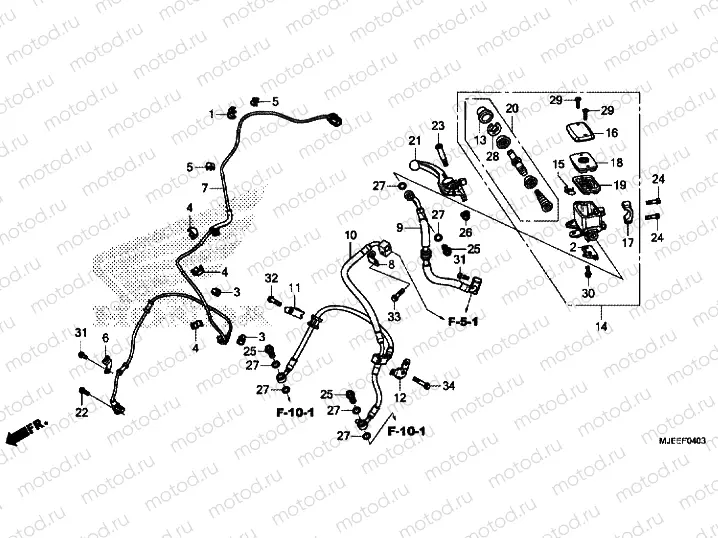 FR. BRAKE MASTER CYLINDER