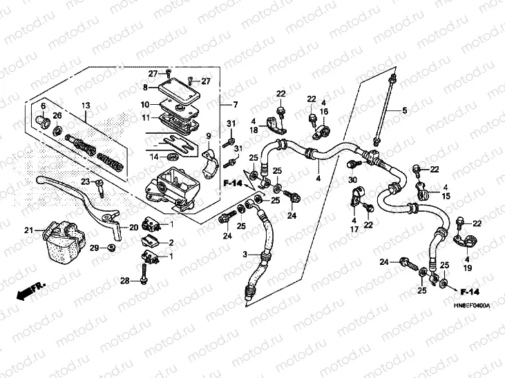 FR. BRAKE MASTER CYLINDER