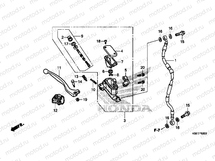 FR. BRAKE MASTER CYLINDER