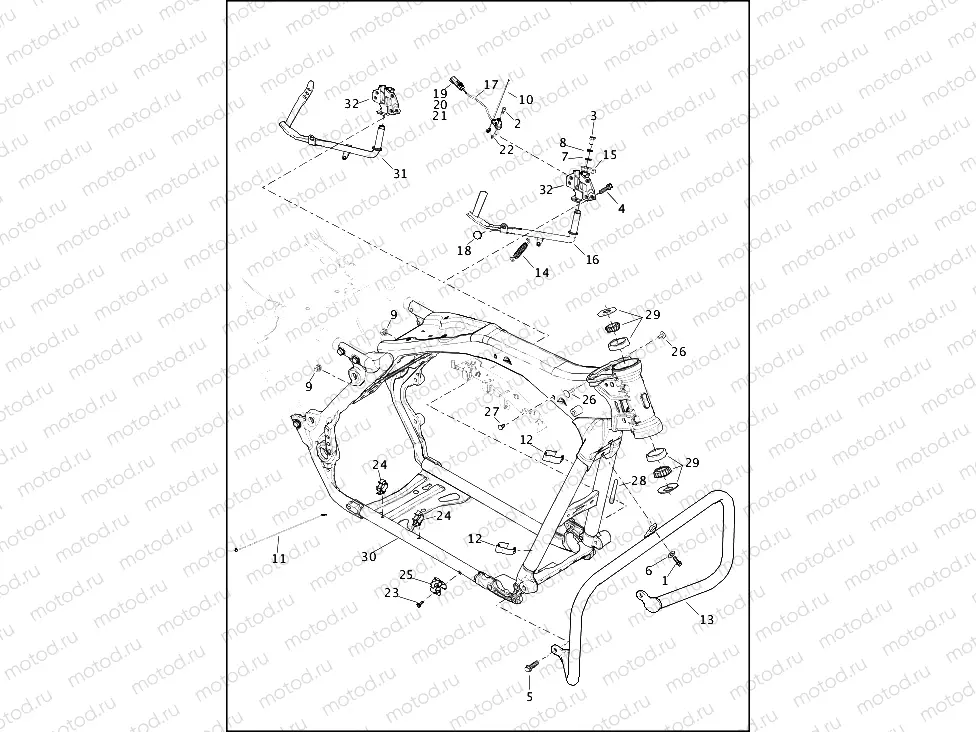 FRAME AND JIFFY STAND (1 OF 2)