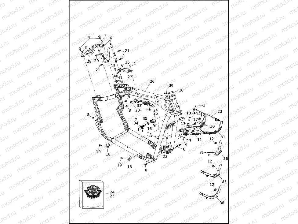 FRAME AND JIFFY STAND (1 OF 2)