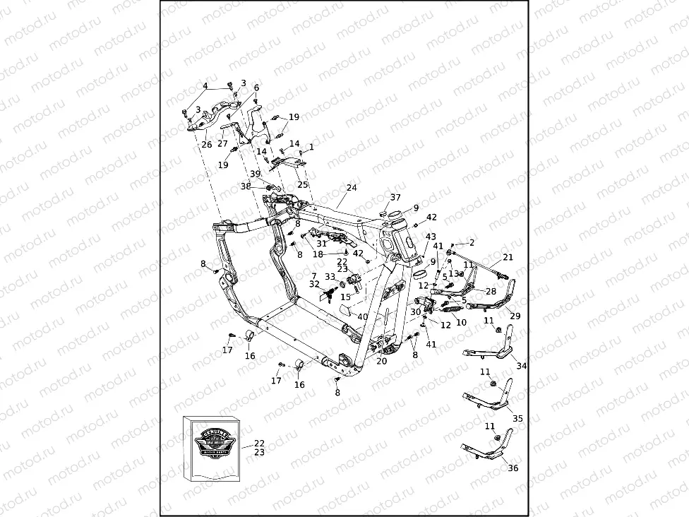 FRAME AND JIFFY STAND (2 OF 2)