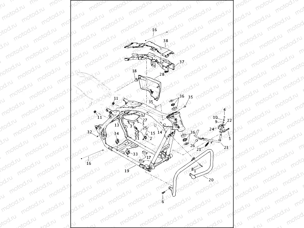 FRAME AND JIFFY STAND
